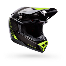 BELL MOTO-10 SPHERICAL STRIKE GLOSS YELLOW/GREY MOTOCROSS HELMET