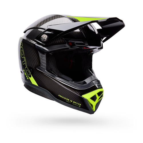 BELL MOTO-10 SPHERICAL STRIKE GLOSS YELLOW/GREY MOTOCROSS HELMET