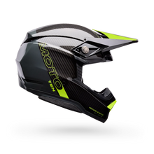 BELL MOTO-10 SPHERICAL STRIKE GLOSS YELLOW/GREY MOTOCROSS HELMET