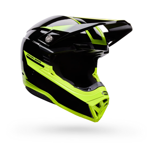 BELL MOTO-10 MIPS FADE GLOSS BLACK/YELLOW MOTOCROSS HELMET
