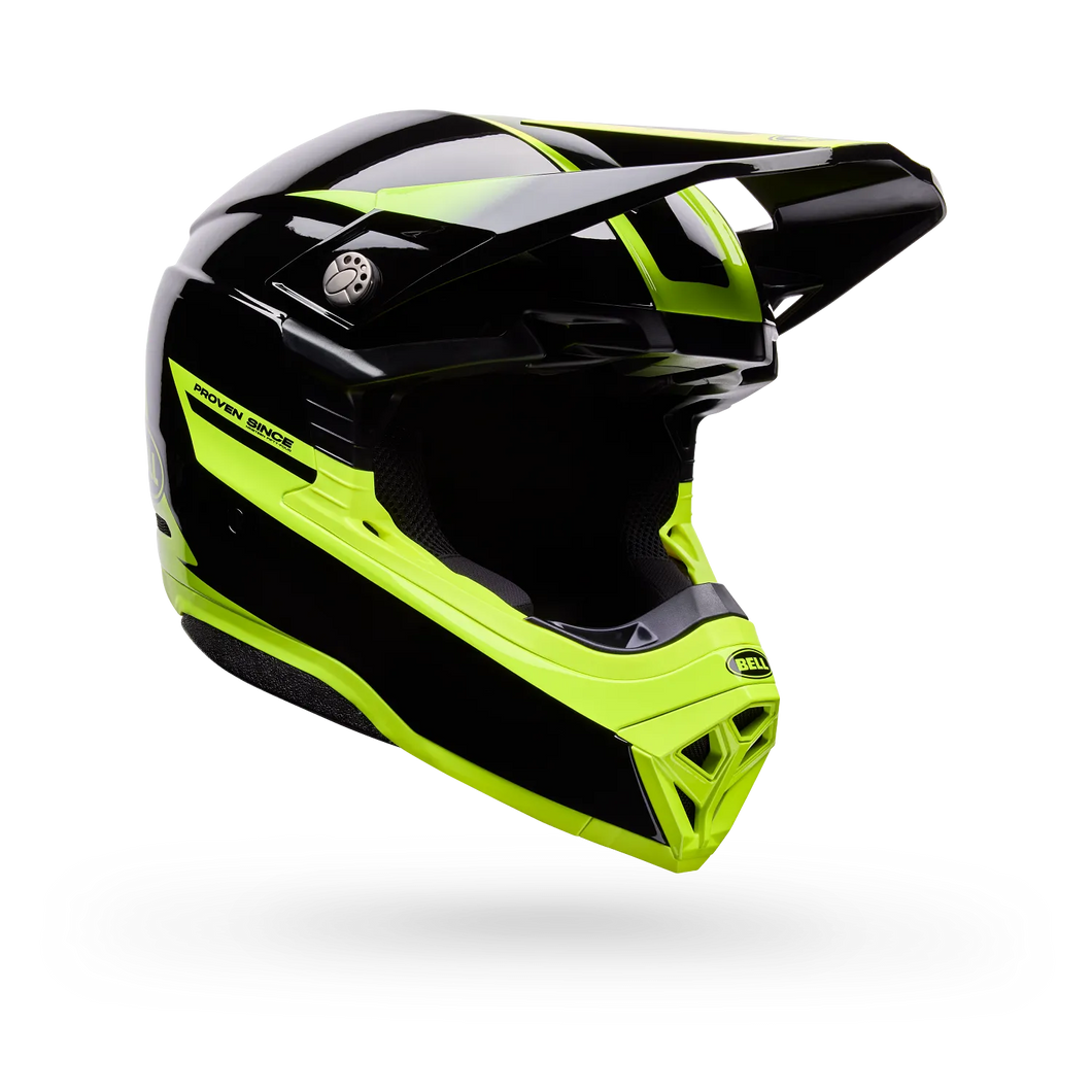 BELL MOTO-10 MIPS FADE GLOSS BLACK/YELLOW MOTOCROSS HELMET