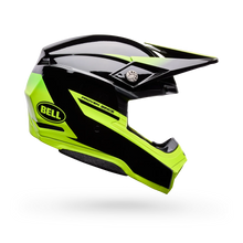 BELL MOTO-10 MIPS FADE GLOSS BLACK/YELLOW MOTOCROSS HELMET