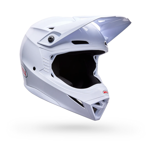 BELL MX-10 MIPS SOLID GLOSS WHITE YOUTH MOTOCROSS HELMET