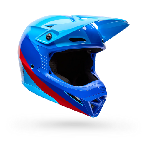 BELL MX-10 MIPS AVIATOR MATTE BLUE/RED YOUTH MOTOCROSS HELMET
