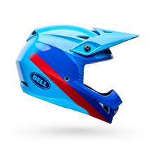 BELL MX-10 MIPS AVIATOR MATTE BLUE/RED YOUTH MOTOCROSS HELMET