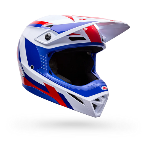 BELL MX-10 MIPS DYNO GLOSS RED/WHITE YOUTH MOTOCROSS HELMET