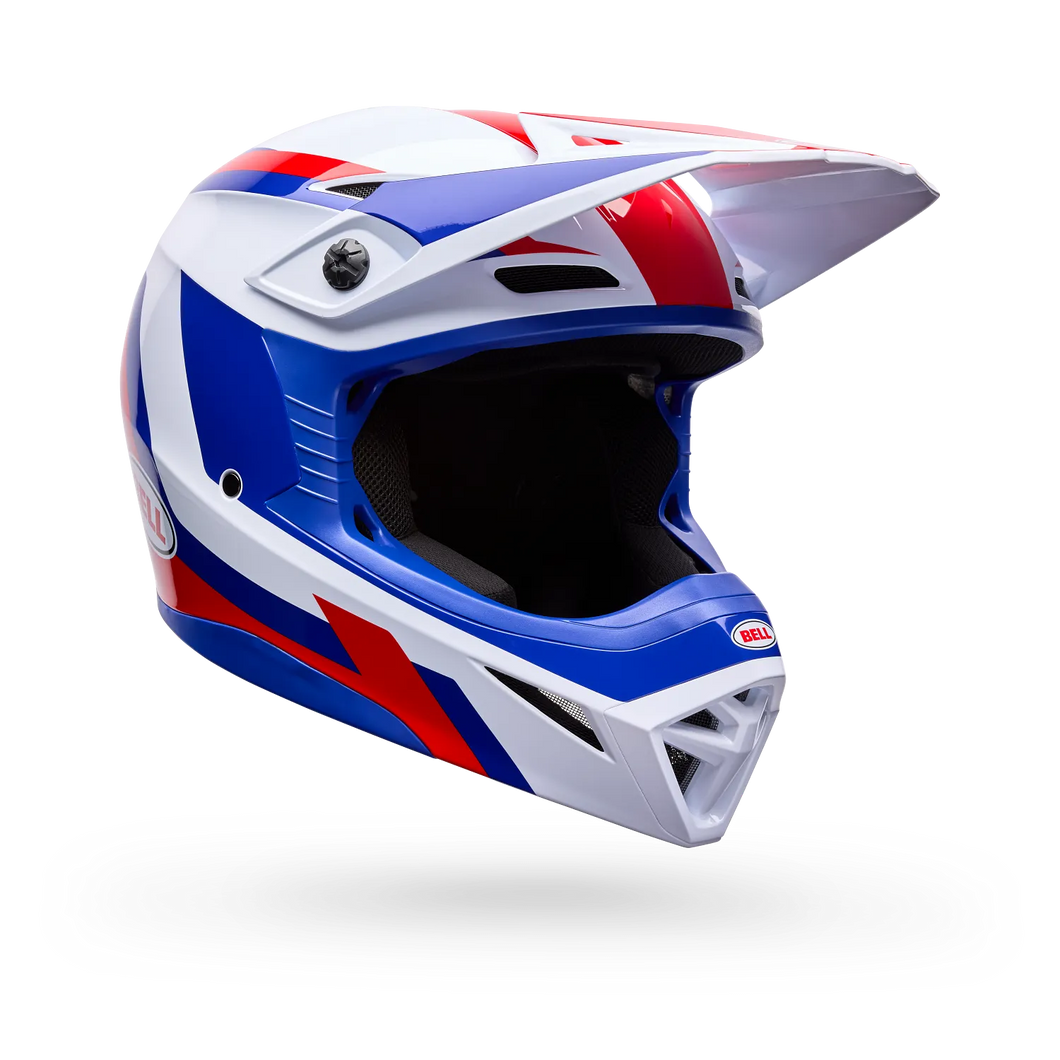 BELL MX-10 MIPS DYNO GLOSS RED/WHITE MOTOCROSS HELMET