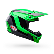BELL MX-10 MIPS DYNO GLOSS GREEN/GREY YOUTH MOTOCROSS HELMET