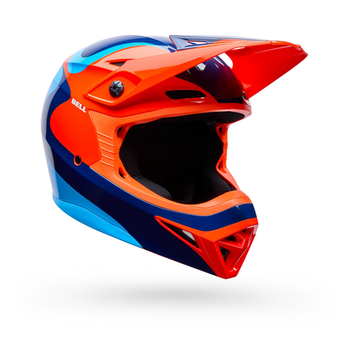 BELL MX-10 MIPS WAVE GLOSS ORANGE/BLUE YOUTH MOTOCROSS HELMET