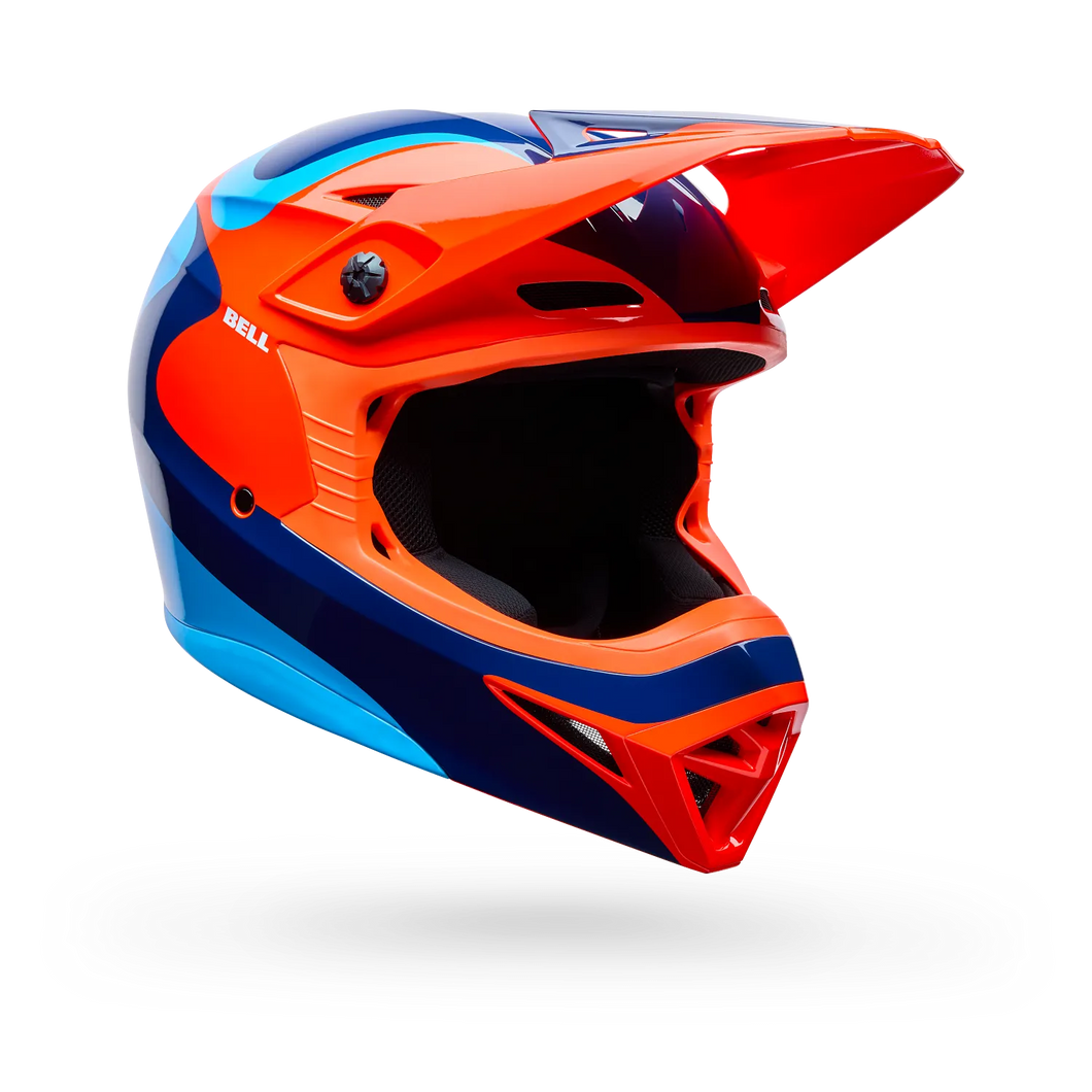 BELL MX-10 MIPS WAVE GLOSS ORANGE/BLUE MOTOCROSS HELMET