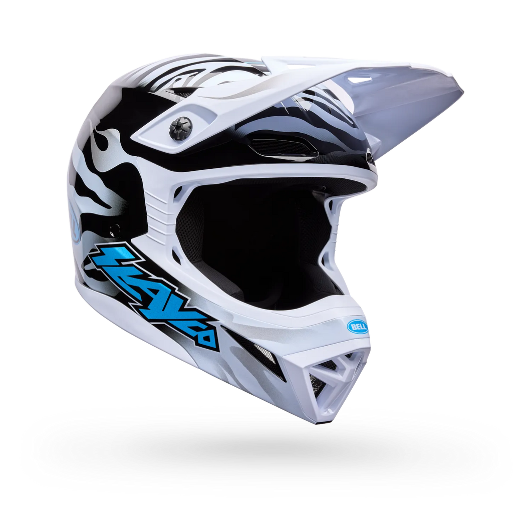 BELL MX-10 MIPS YOUTH SLAYCO LIMITED EDITION GLOSS WHITE/BLACK YOUTH MOTOCROSS HELMET