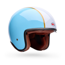 BELL TX-501 RALLY BLUE/WHITE MOTORCYCLE HELMET