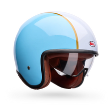 BELL TX-501 RALLY BLUE/WHITE MOTORCYCLE HELMET