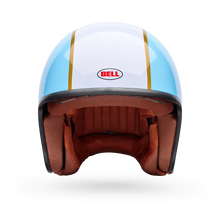 BELL TX-501 RALLY BLUE/WHITE MOTORCYCLE HELMET