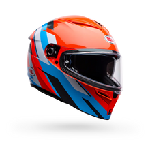 BELL LITHIUM NOVA ORANGE/BLUE MOTORCYCLE HELMET