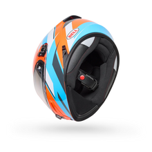 BELL LITHIUM NOVA ORANGE/BLUE MOTORCYCLE HELMET