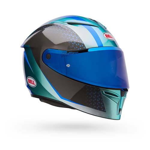 BELL LITHIUM MIPS PLUS BLIP SILVER MOTORCYCLE HELMET