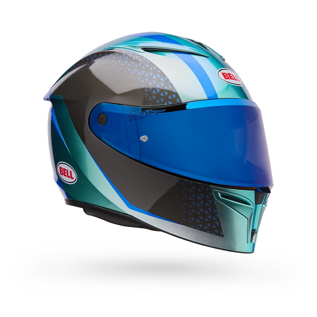 BELL LITHIUM MIPS PLUS BLIP SILVER MOTORCYCLE HELMET