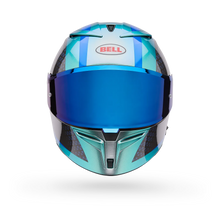 BELL LITHIUM MIPS PLUS BLIP SILVER MOTORCYCLE HELMET