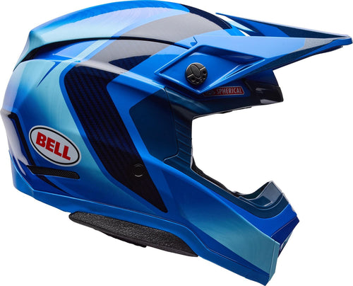BELL MOTO-10 SPHERICAL ET3 CORTEZ SPECIAL EDITION BLUE  MOTOCROSS HELMET