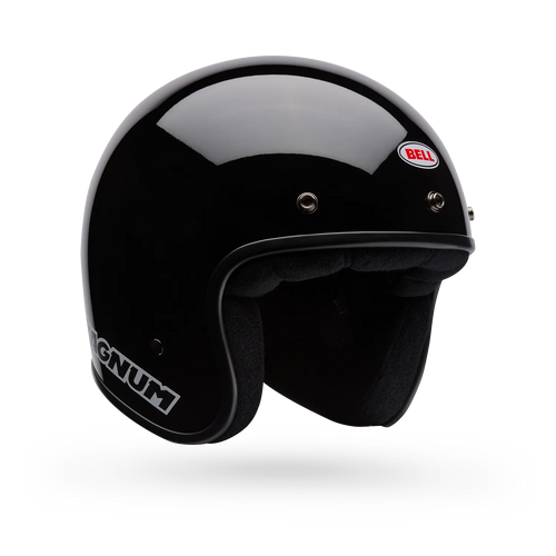 BELL MAGNUM SOLID BLACK MOTORCYCLE HELMET