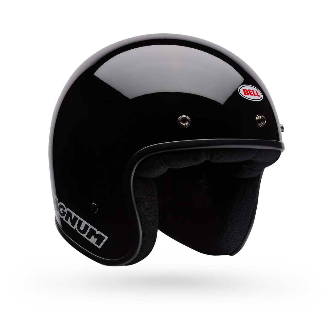 BELL MAGNUM SOLID BLACK MOTORCYCLE HELMET