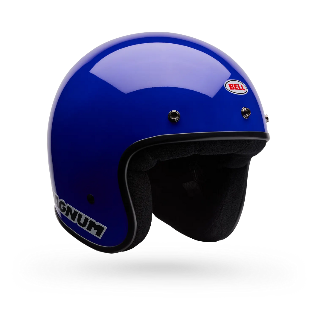 BELL MAGNUM SOLID BLUE MOTORCYCLE HELMET