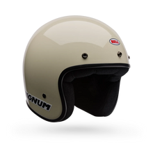 BELL MAGNUM SOLID VINTAGE WHITE MOTORCYCLE HELMET
