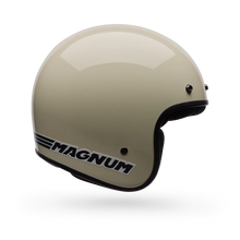 BELL MAGNUM SOLID VINTAGE WHITE MOTORCYCLE HELMET