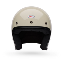 BELL MAGNUM SOLID VINTAGE WHITE MOTORCYCLE HELMET