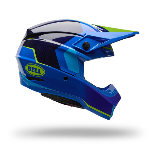 BELL MOTO-10 GP VECTOR FREQUENCY BLUE MOTOCROSS HELMET