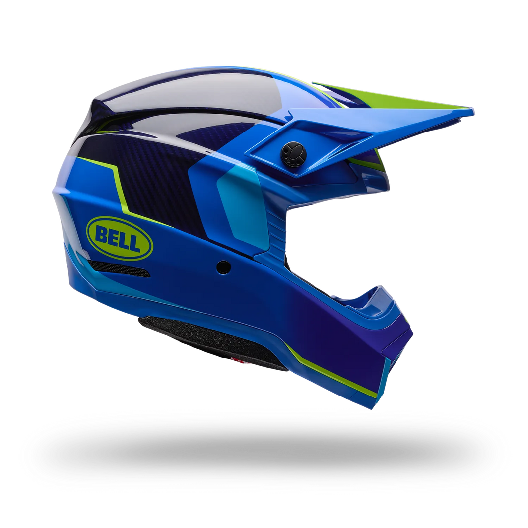 BELL MOTO-10 GP VECTOR FREQUENCY BLUE MOTOCROSS HELMET