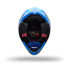 BELL MOTO-10 GP VECTOR FREQUENCY BLUE MOTOCROSS HELMET