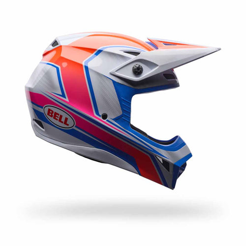 BELL MX-10 MIPS SPEEDWAY WHITE/BLUE MOTOCROSS HELMET