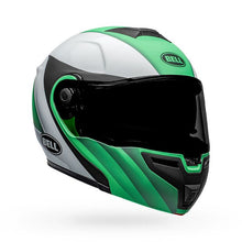 BELL SRT MODULAR PRESENCE MOTORCYCLE HELMET - MATT/GLOSS/GREEN/WHITE/BLACK (Size: SMALL)