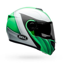 BELL SRT MODULAR PRESENCE MOTORCYCLE HELMET - MATT/GLOSS/GREEN/WHITE/BLACK (Size: SMALL)