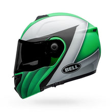 BELL SRT MODULAR PRESENCE MOTORCYCLE HELMET - MATT/GLOSS/GREEN/WHITE/BLACK (Size: SMALL)