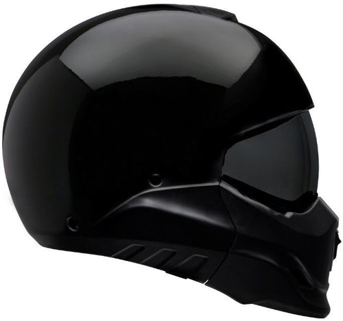 BELL BROOZER SOLID GLOSS BLACK HELMET (Size: SMALL)
