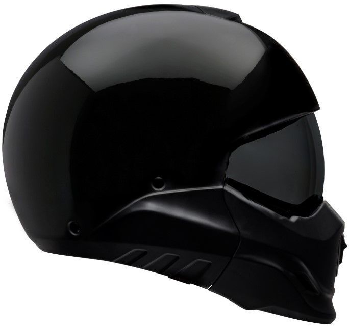 BELL BROOZER SOLID GLOSS BLACK HELMET (Size: SMALL)