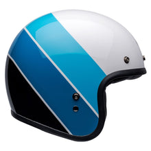 BELL CUSTOM 500 RIFF WHITE/BLUE MOTORCYCLE HELMET