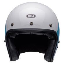 BELL CUSTOM 500 RIFF WHITE/BLUE MOTORCYCLE HELMET