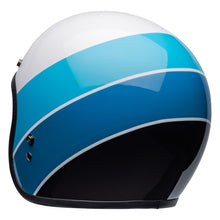 BELL CUSTOM 500 RIFF WHITE/BLUE MOTORCYCLE HELMET