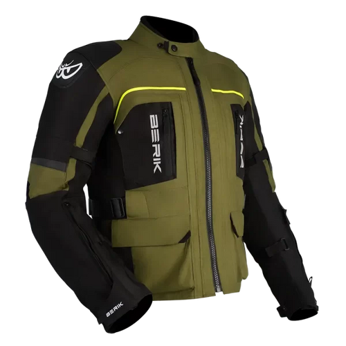 BERIK TRANSFORMER TOURING TEXTILE JACKET BLACK/GREEN