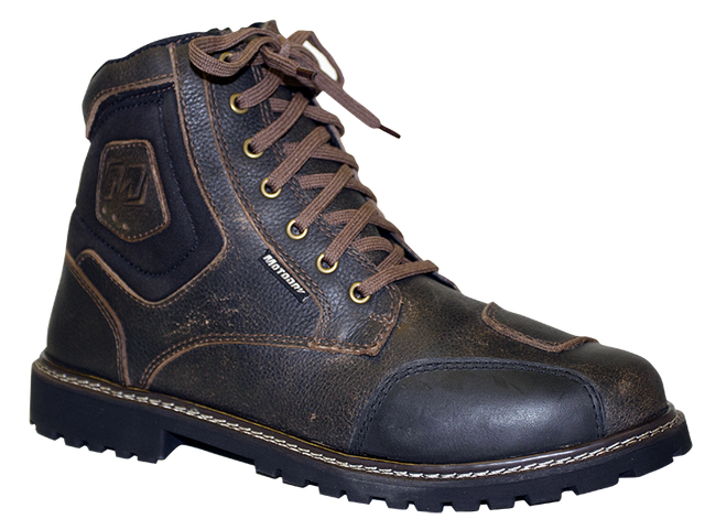 MOTODRY ROADSTER RUBBED BROWN BOOTS