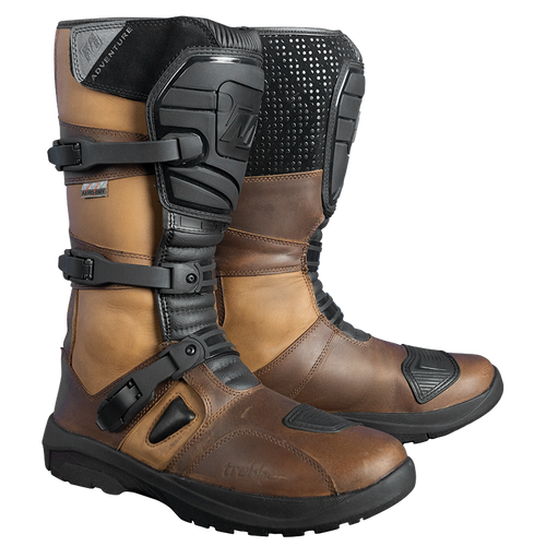 MOTODRY ADVENTURE TREKKER BLACK/BROWN BOOTS