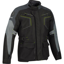 BERING 🇫🇷 WINNIPEG MOTORCYCLE JACKET BLACK/GREY/FLURO YELLOW - LARGE (LAST ONE)