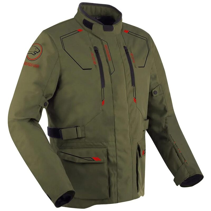 BERING VOYAGER MOTORCYCLE JACKET KHAKI (Size: 2XL)
