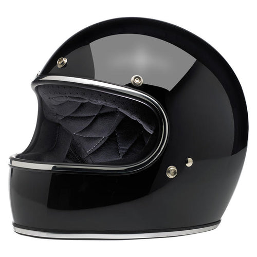 BILTWELL GRINGO ECE MOTORCYCLE HELMET - GLOSS BLACK