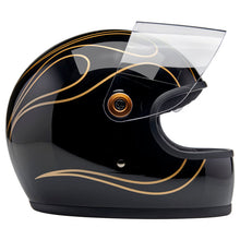 BILTWELL GRINGO S ECE 22.06 HELMET - GLOSS BLACK/FLAMES