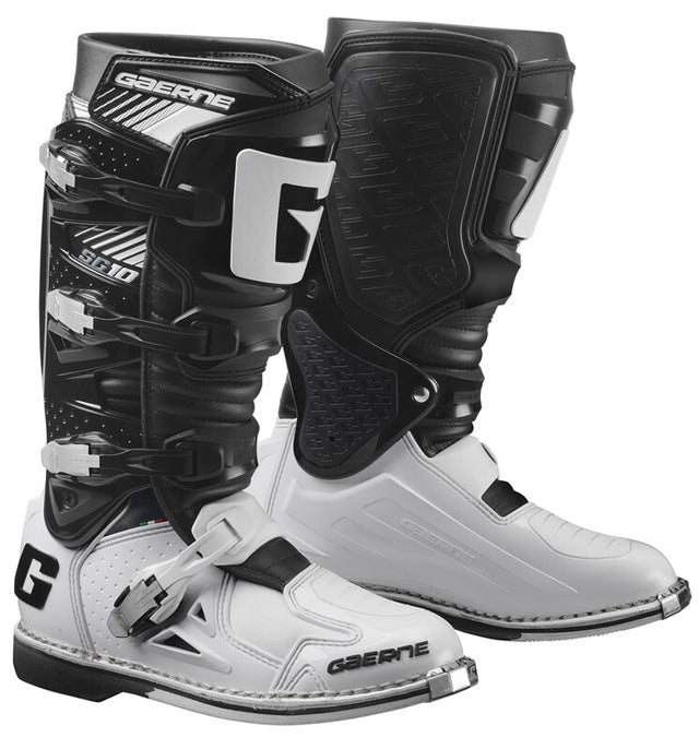 GAERNE SG-10 BLACK/WHITE BOOTS